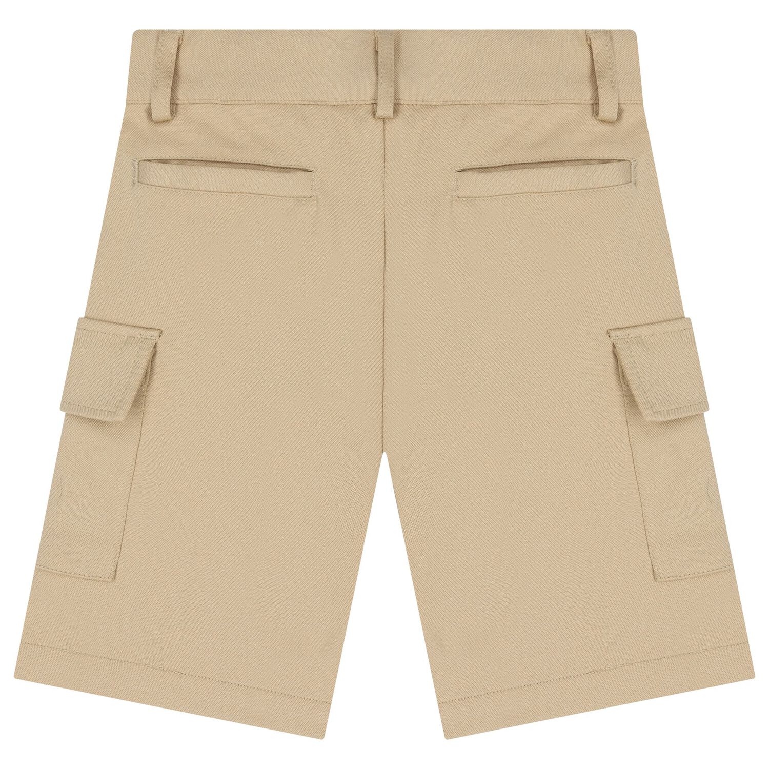 Boys Beige Logo Shorts, 1, hi-res