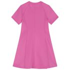 Girls Pink Logo Dress, 1, hi-res