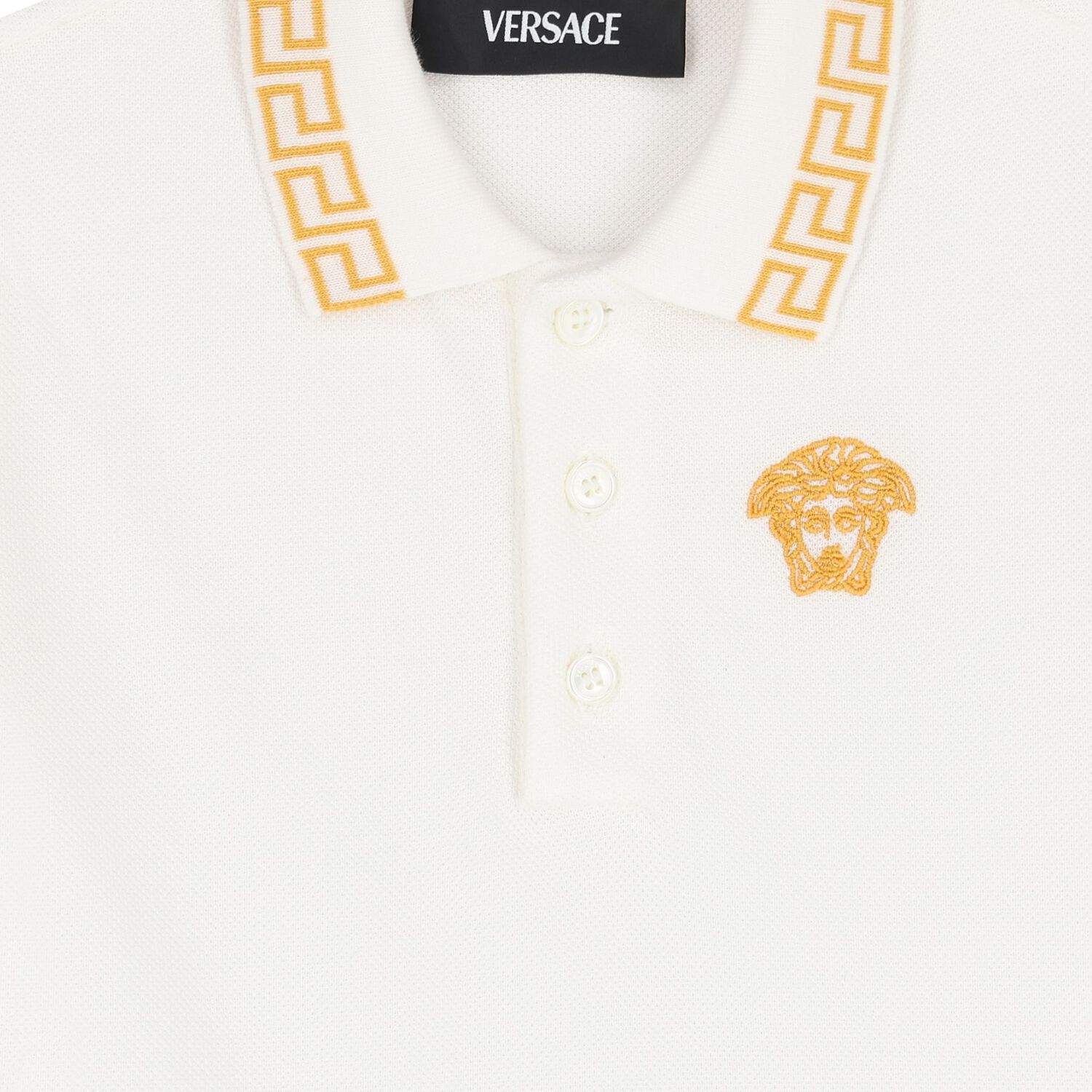 Younger Boys Ivory Medusa Polo Shirt, 1, hi-res image number null