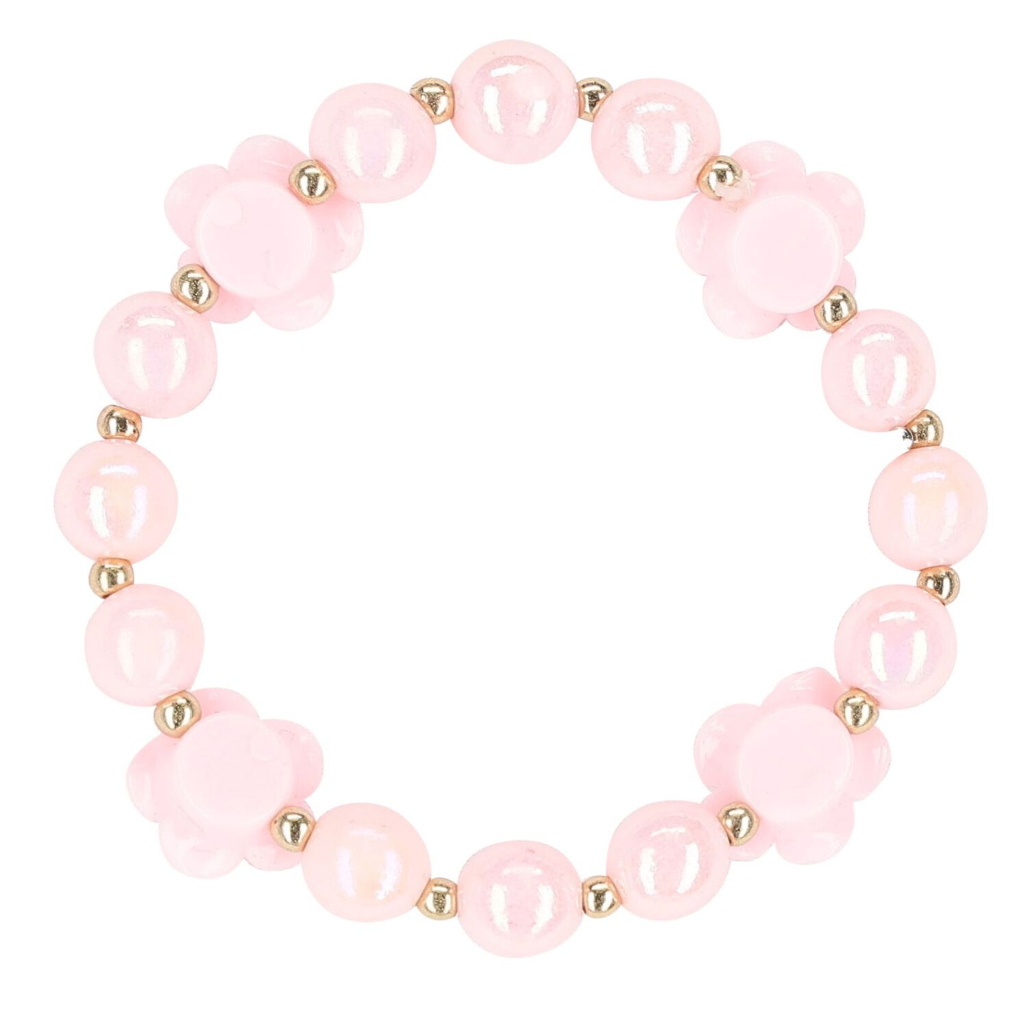 Girls Silver & Pink Bracelets ( 5-Pack ), 1, hi-res