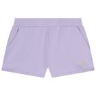 Girls Purple Logo Shorts, 1, hi-res