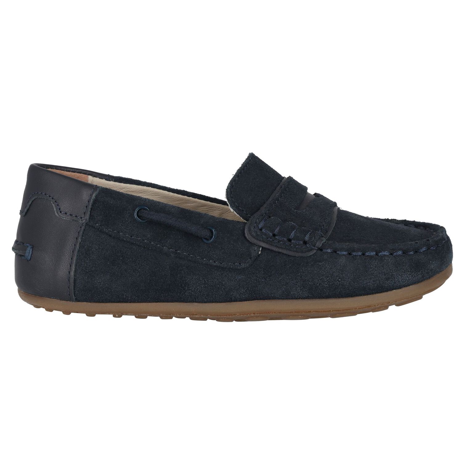 Boys Navy Blue Moccasins, 1, hi-res image number null