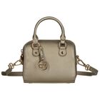 Girls Gold Faux Leather Handbag, 1, hi-res