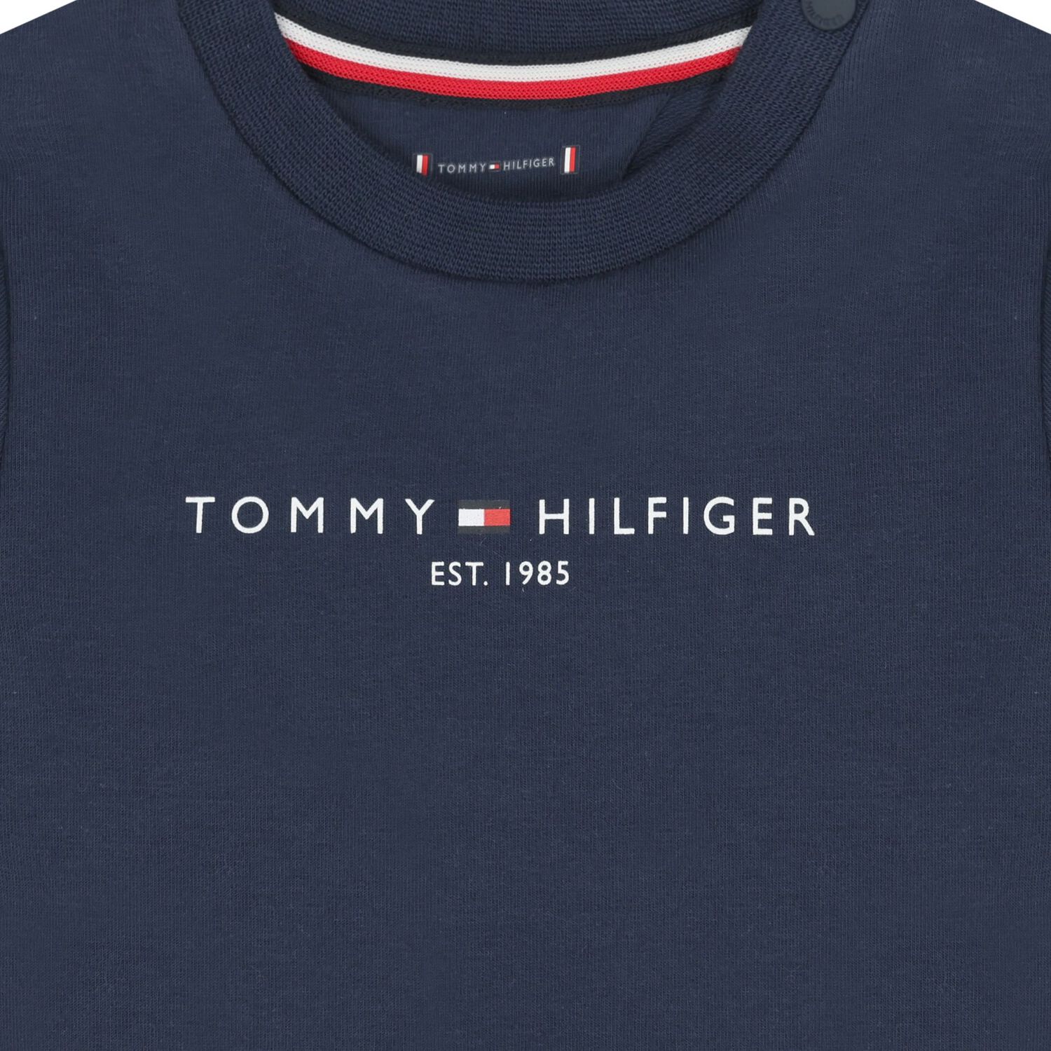 Baby Boys Navy Blue Logo Tracksuit, 1, hi-res