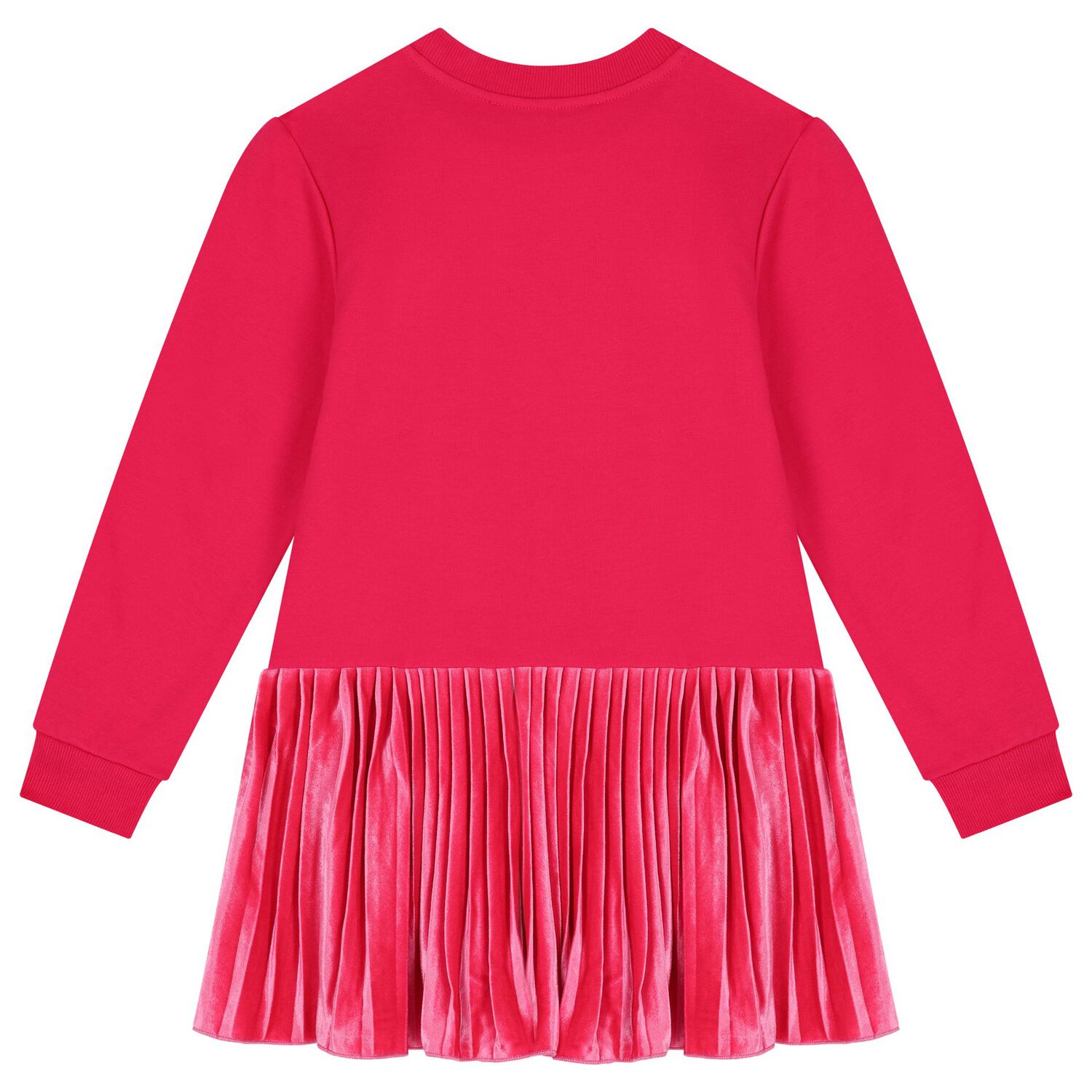 Girls Pink Sequin Heart Dress, 1, hi-res