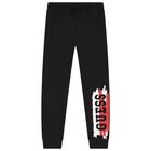 Boys Black Logo Joggers, 2, hi-res