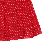 Girls Red Stars Pleated Skirt, 1, hi-res