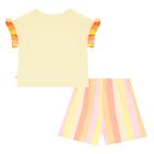 Girls Yellow, Orange, & Pink Shorts Set, 1, hi-res