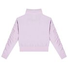 Girls Purple Logo Zip Up Top, 1, hi-res