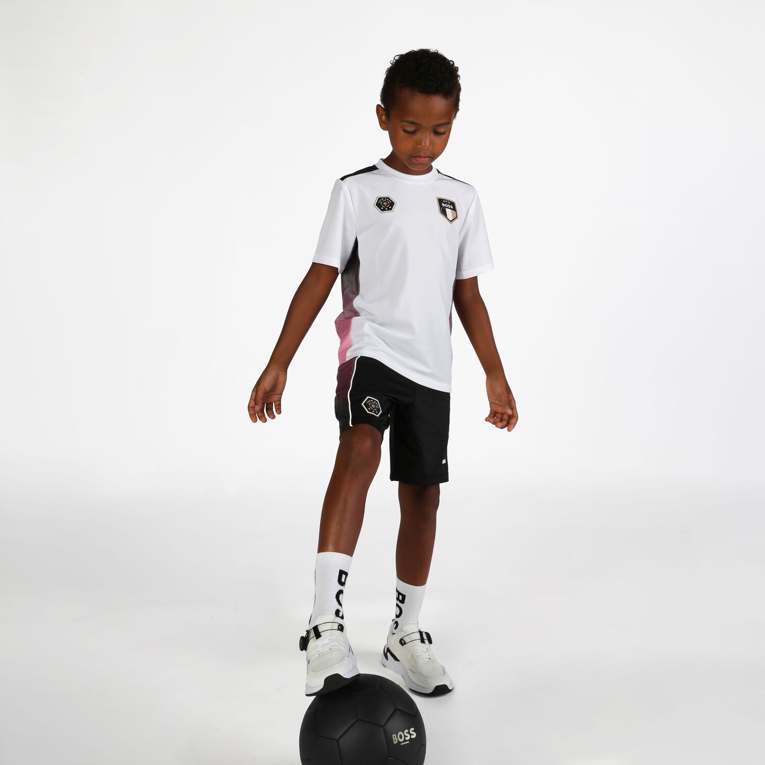 Boys White Logo Socks ( 2-Pack ), 1, hi-res image number null