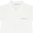 Boys White Logo Polo Shirt, 1, hi-res