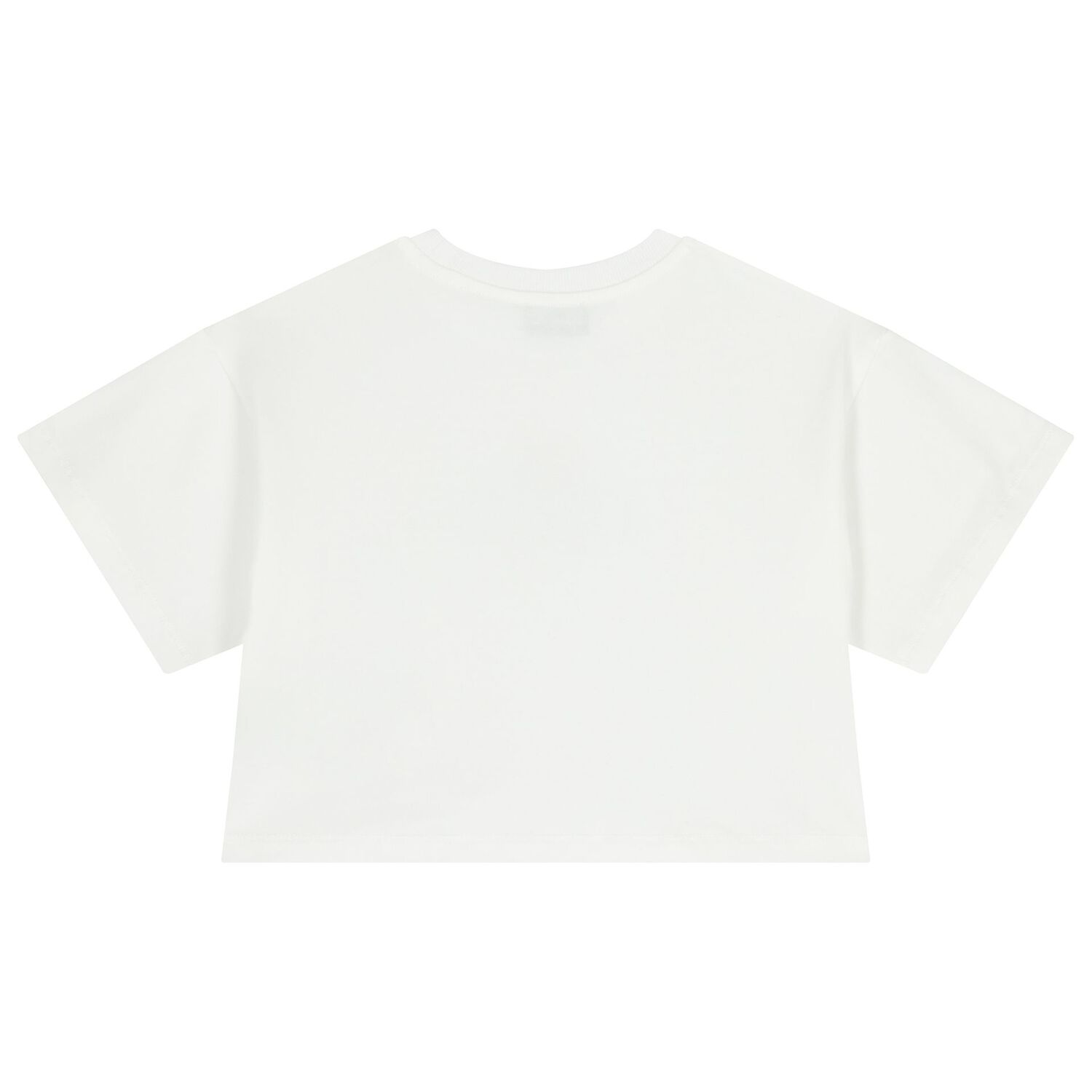 Girls White Teddy Bear Logo T-Shirt, 1, hi-res