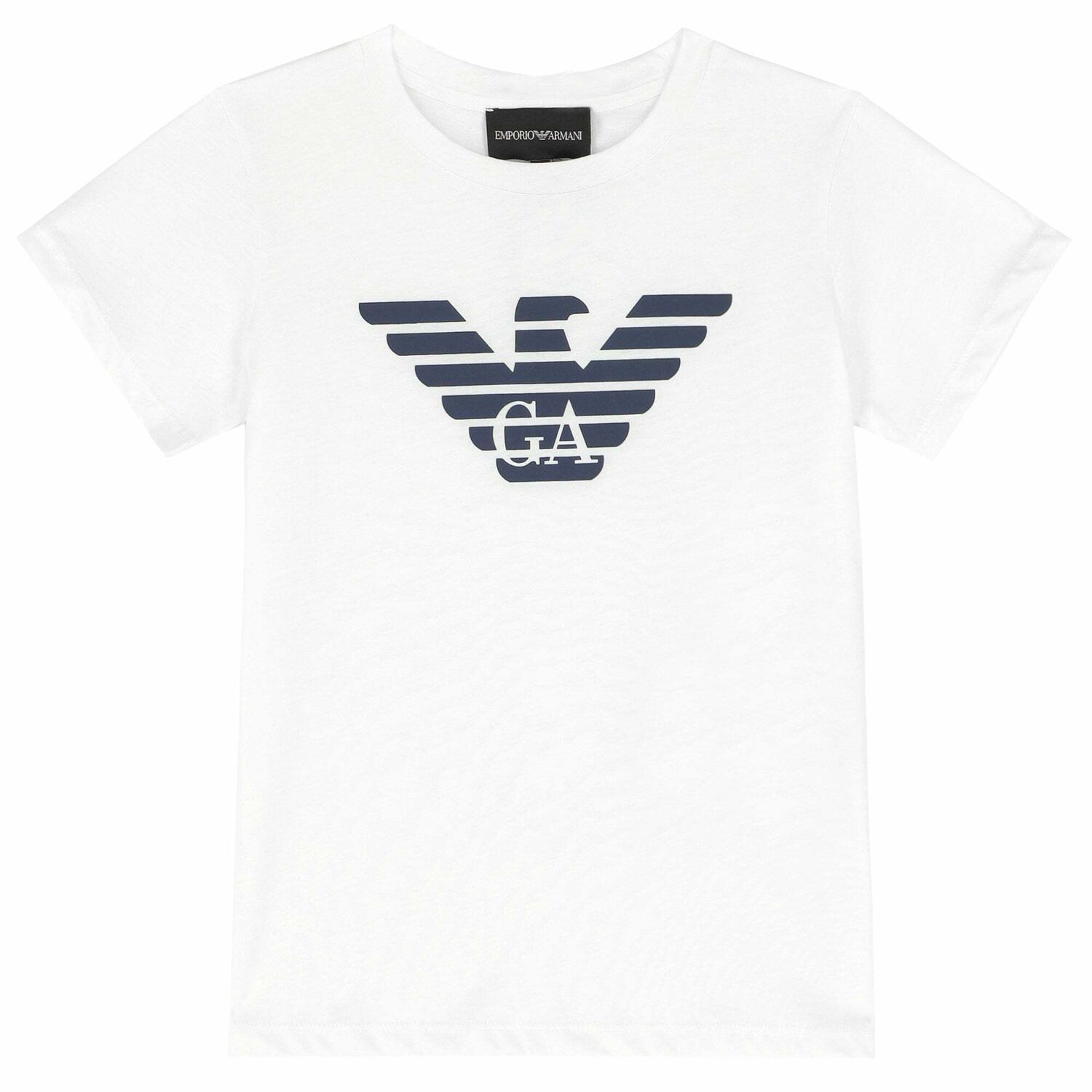 Boys White Logo T-Shirt, 2, hi-res image number null