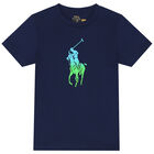 Boys Navy Logo T-Shirt, 2, hi-res