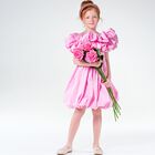 Girls Pink Ruffled Dress, 1, hi-res
