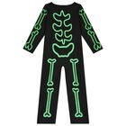 Boys Black & Green Halloween Skeleton Costume, 1, hi-res