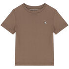 Boys Beige Logo T-Shirts ( 2-Pack ), 3, hi-res