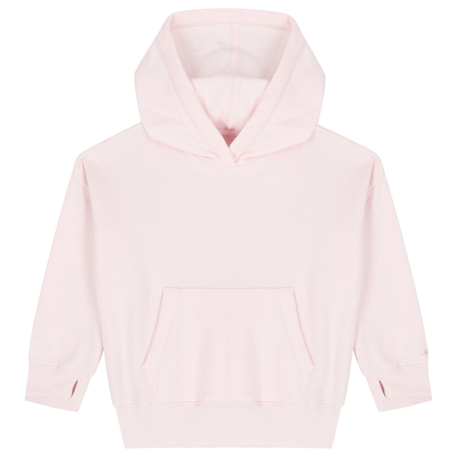 Girls Pink Logo Hooded Top, 1, hi-res