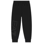 Boys Black Logo Joggers, 1, hi-res