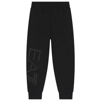 Boys Black Logo Joggers