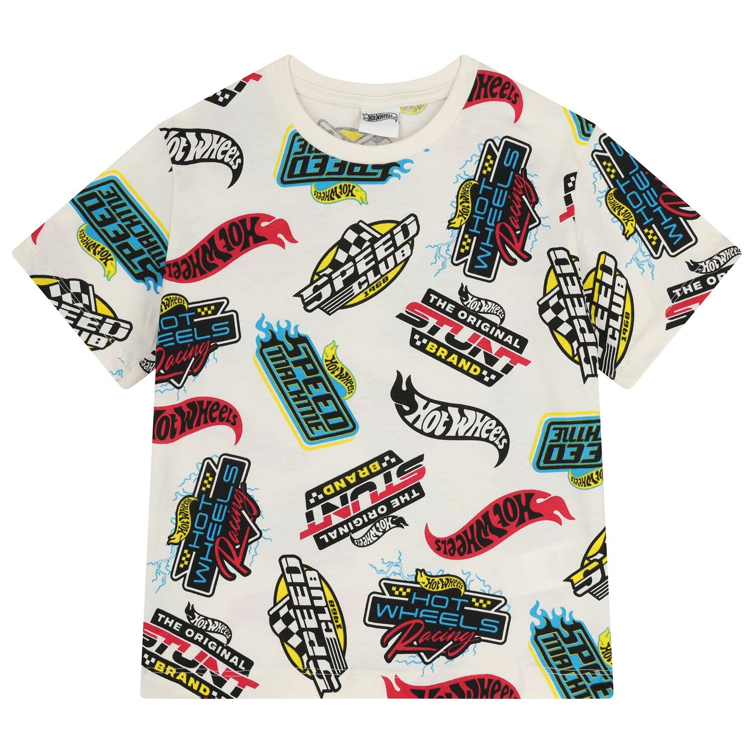 Boys Ivory Hot Wheels T-Shirt , 1, hi-res