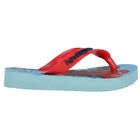 Boys Blue Marvel Logo Flip Flops, 1, hi-res