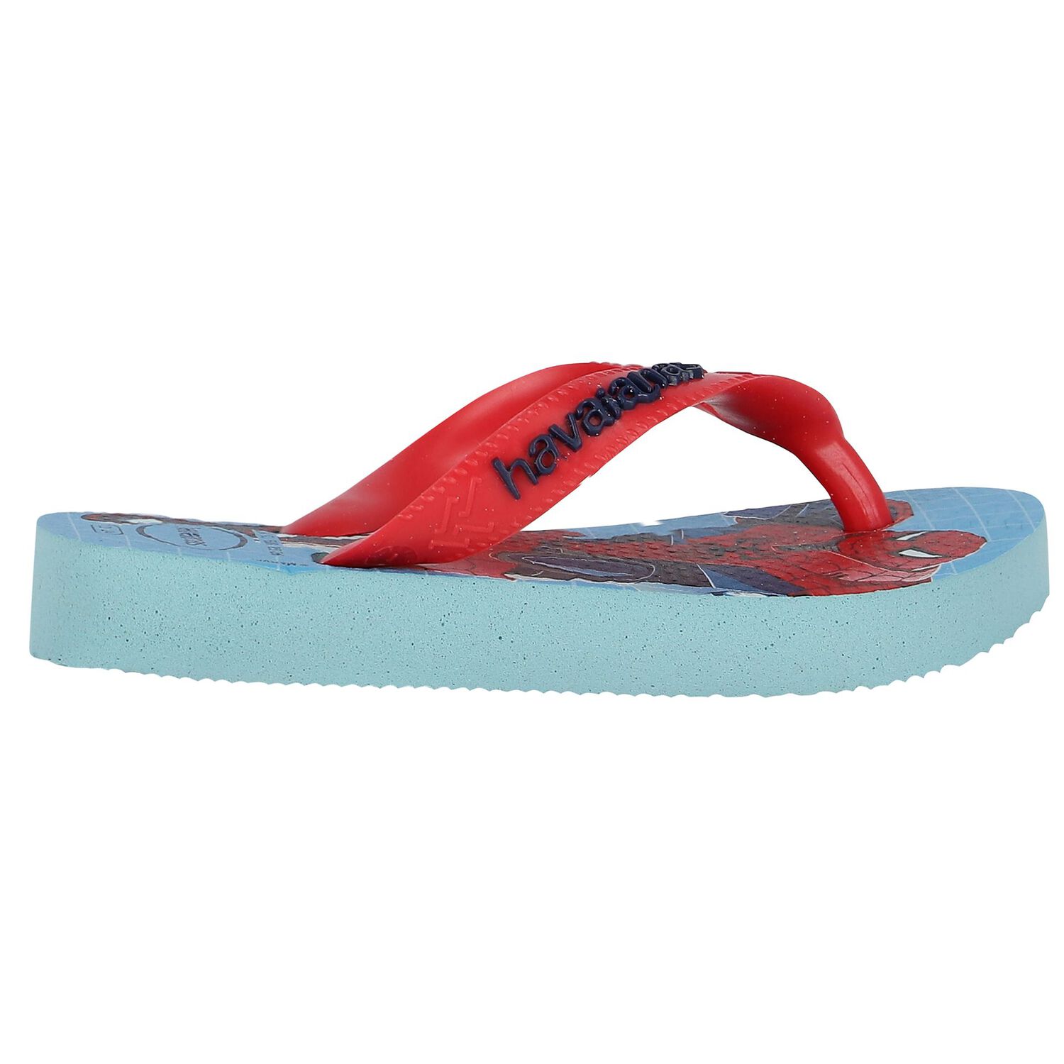 Boys Blue Marvel Logo Flip Flops, 1, hi-res image number null