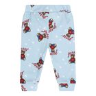 Baby Boys Blue & White Teddy Bear Logo Bodysuit Set, 2, hi-res