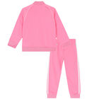 Girls Pink Logo Tracksuit, 1, hi-res