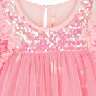 Girls Pink Sequin Tulle Dress, 1, hi-res