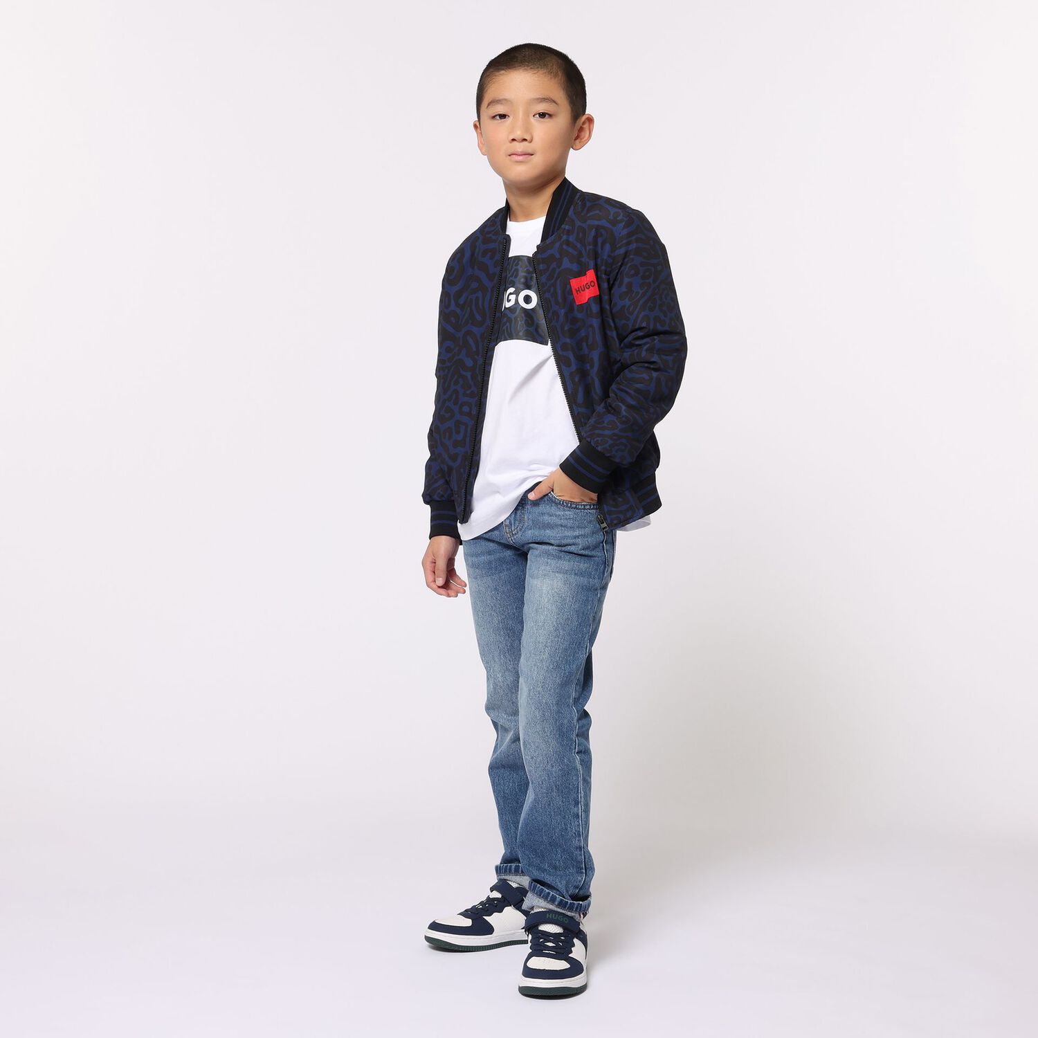 Boys Blue Denim Jeans, 1, hi-res