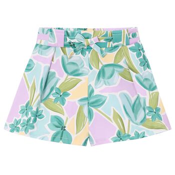 Girls Multi-Coloured Floral Shorts