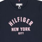 Girls Navy Blue Logo T-Shirt, 1, hi-res