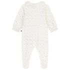 Baby Girls Ivory Hearts Babygrow, 1, hi-res