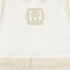 Ivory & Gold Logo Babygrow, 2, hi-res