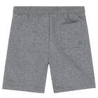 Boys Grey Cotton Shorts, 1, hi-res
