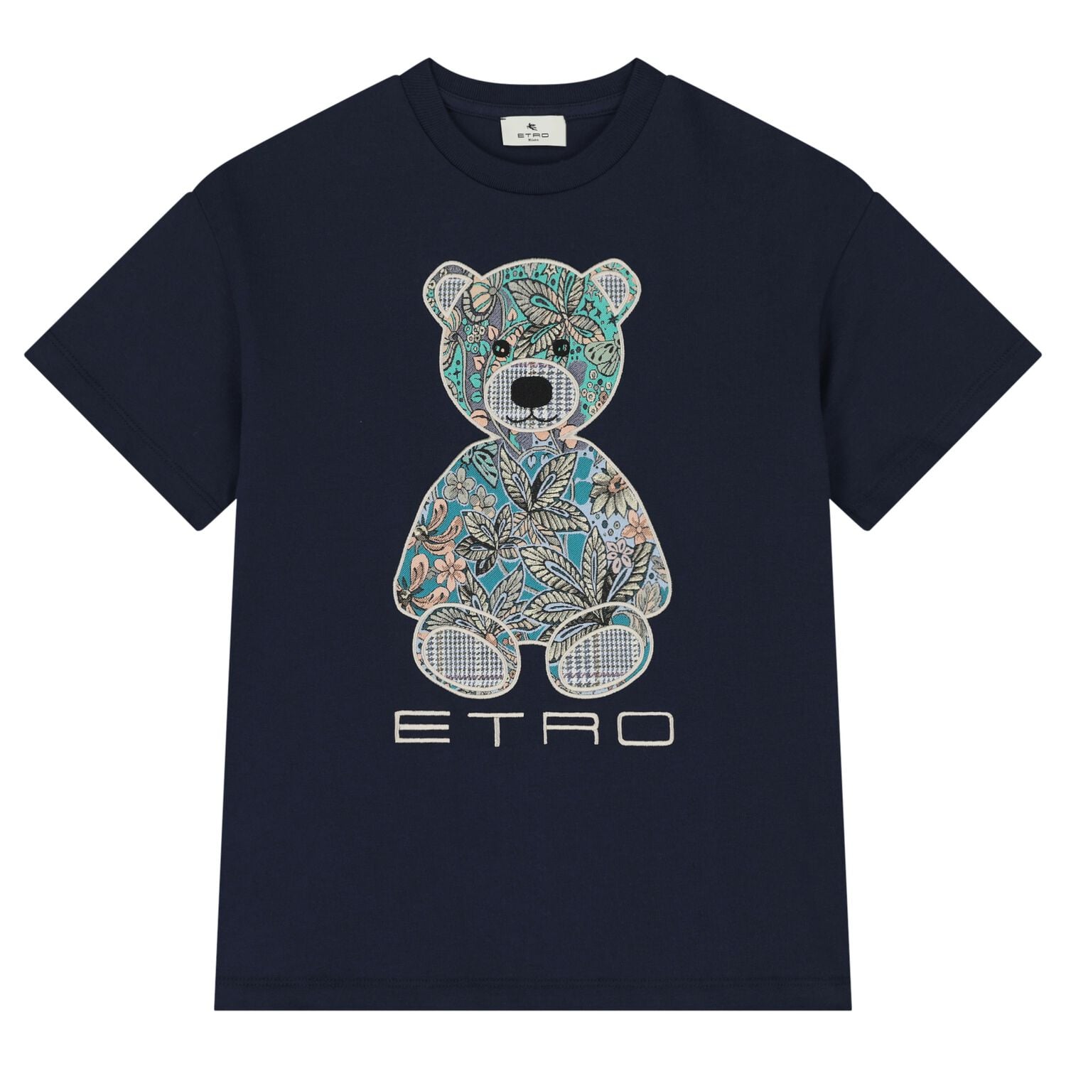 Navy Blue Teddy Bear Logo T-Shirt, 2, hi-res