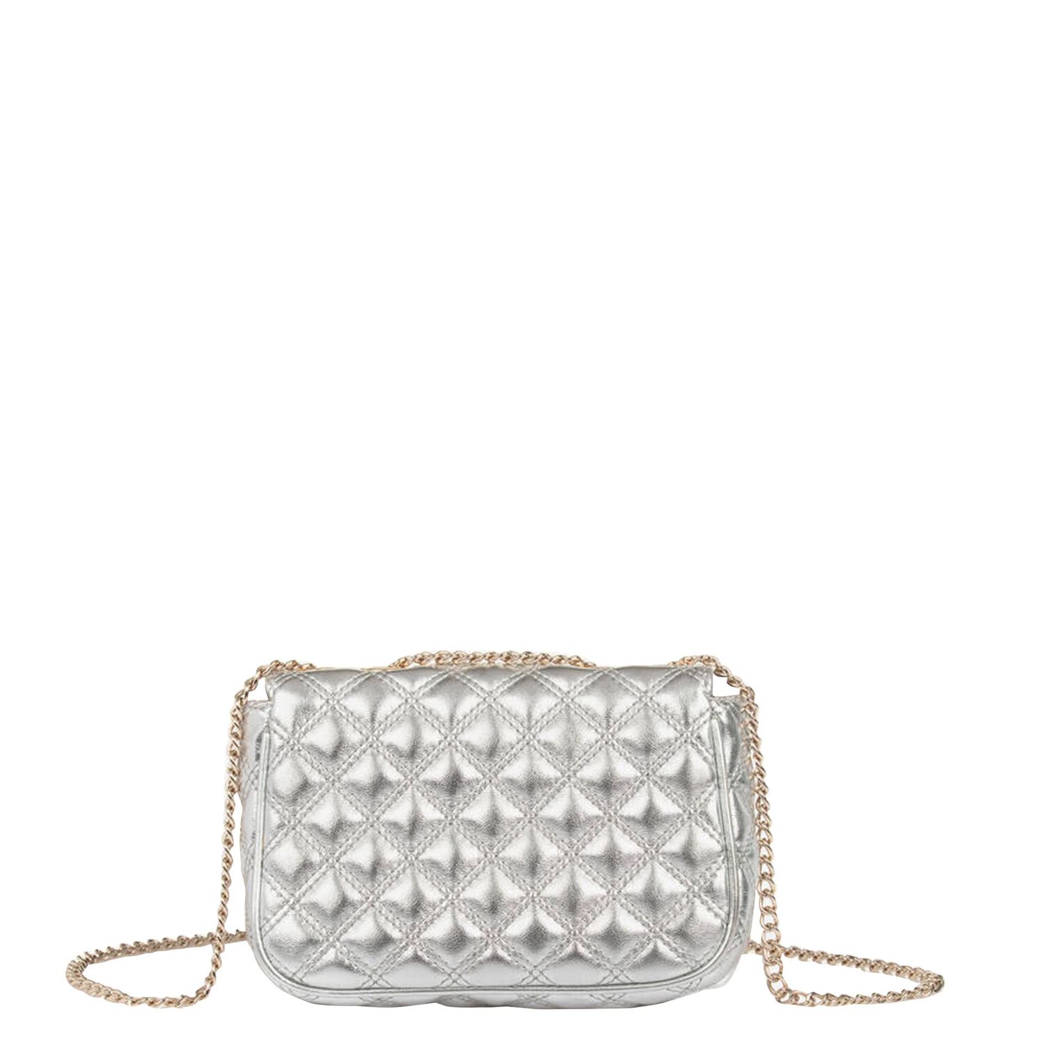 Girls Silver Logo Handbag, 1, hi-res