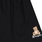 Girls Black Teddy Bear Logo Skirt, 2, hi-res