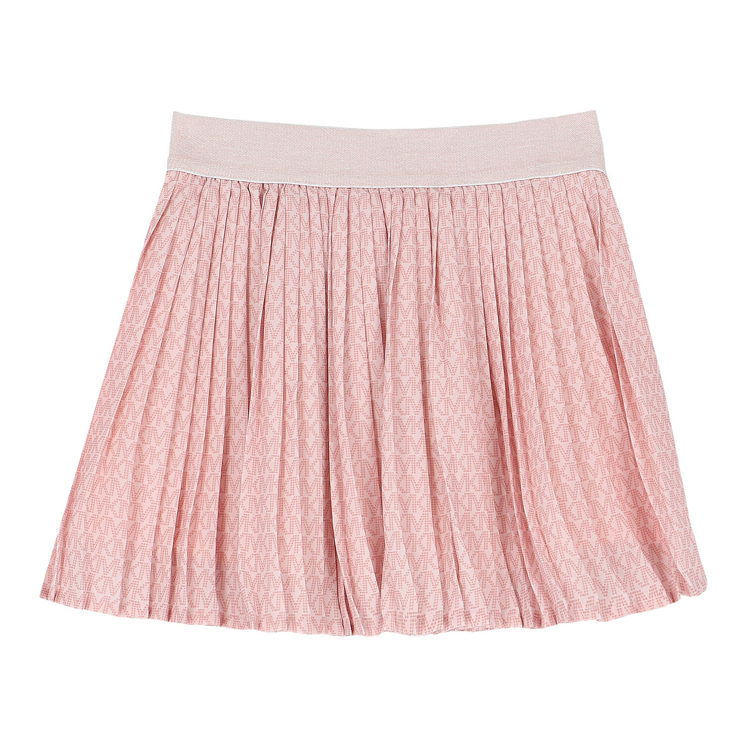 Girls Pink Logo Pleated Skirt, 1, hi-res image number null