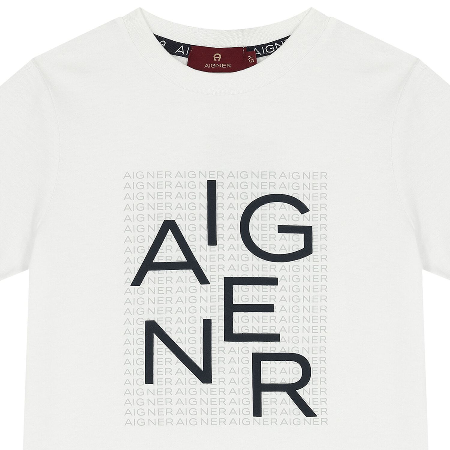 Boys White Logo T-Shirt, 1, hi-res image number null