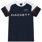 Boys Navy Blue Logo T-Shirt, 2, hi-res