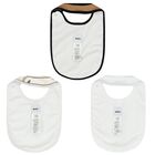 White & Beige Logo Bibs ( 3-Pack ), 1, hi-res