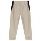 Boys Beige Logo Joggers, 1, hi-res