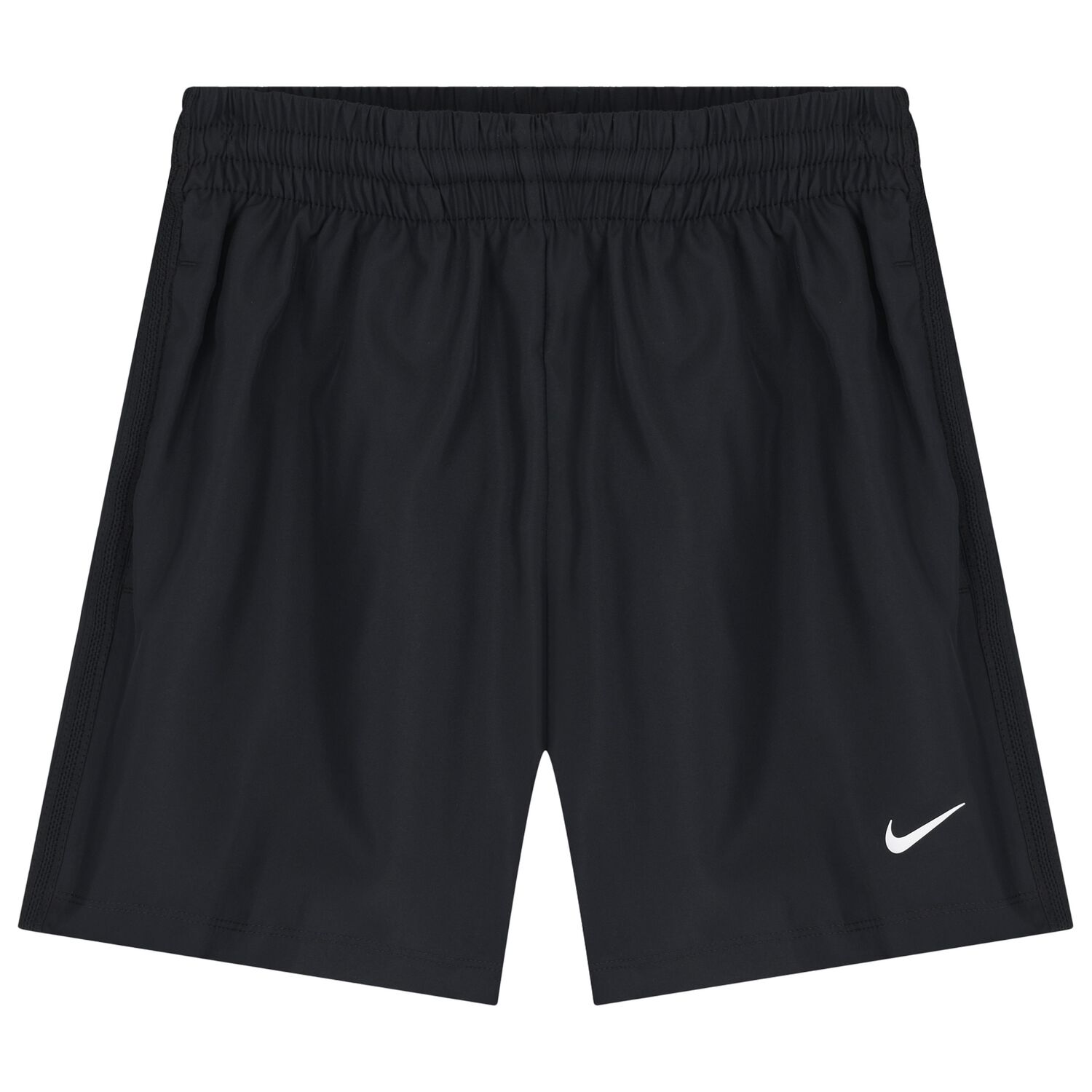 Boys Black Logo Shorts, 1, hi-res
