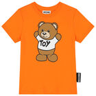 Orange Teddy Bear Logo T-Shirt, 5, hi-res