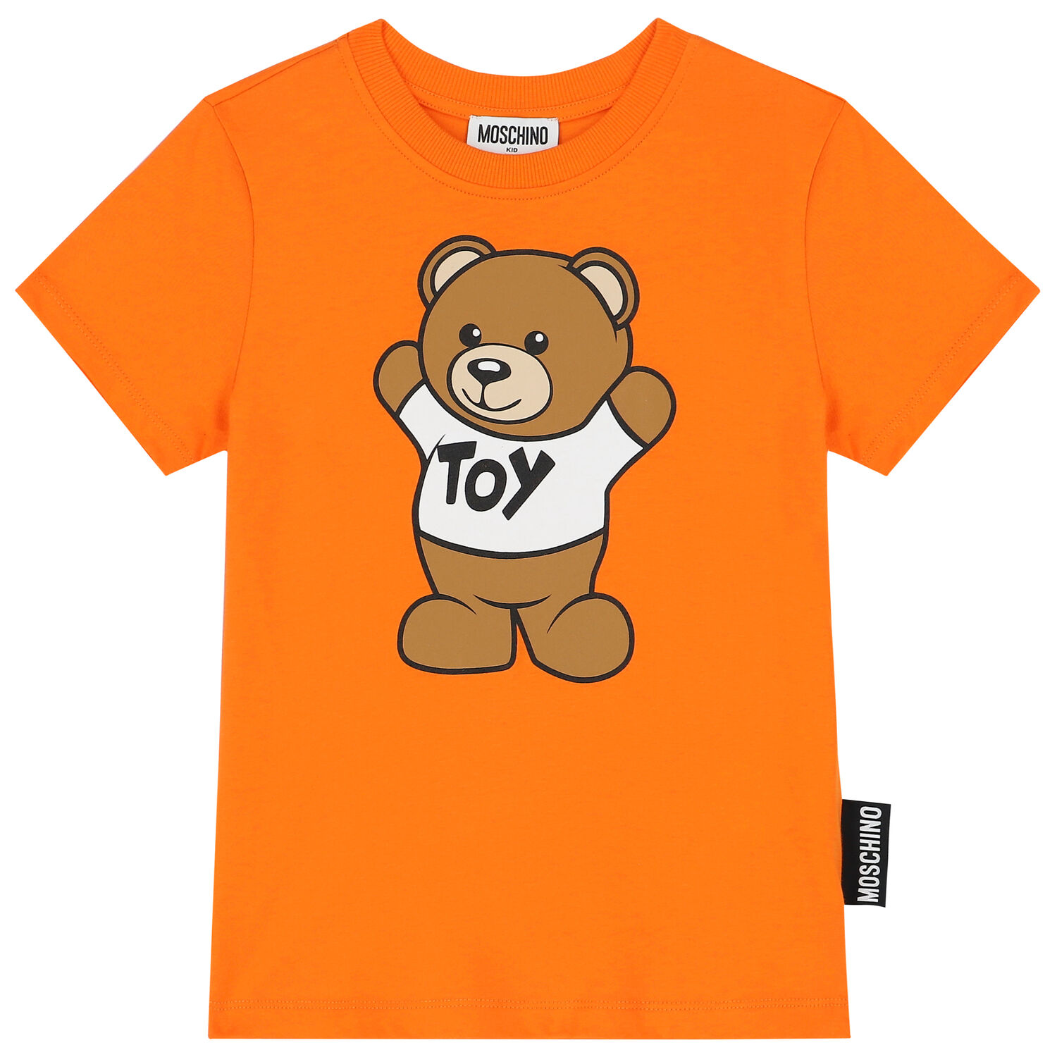 Orange Teddy Bear Logo T-Shirt, 5, hi-res