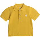Younger Boys Yellow Logo Polo Shirt, 1, hi-res