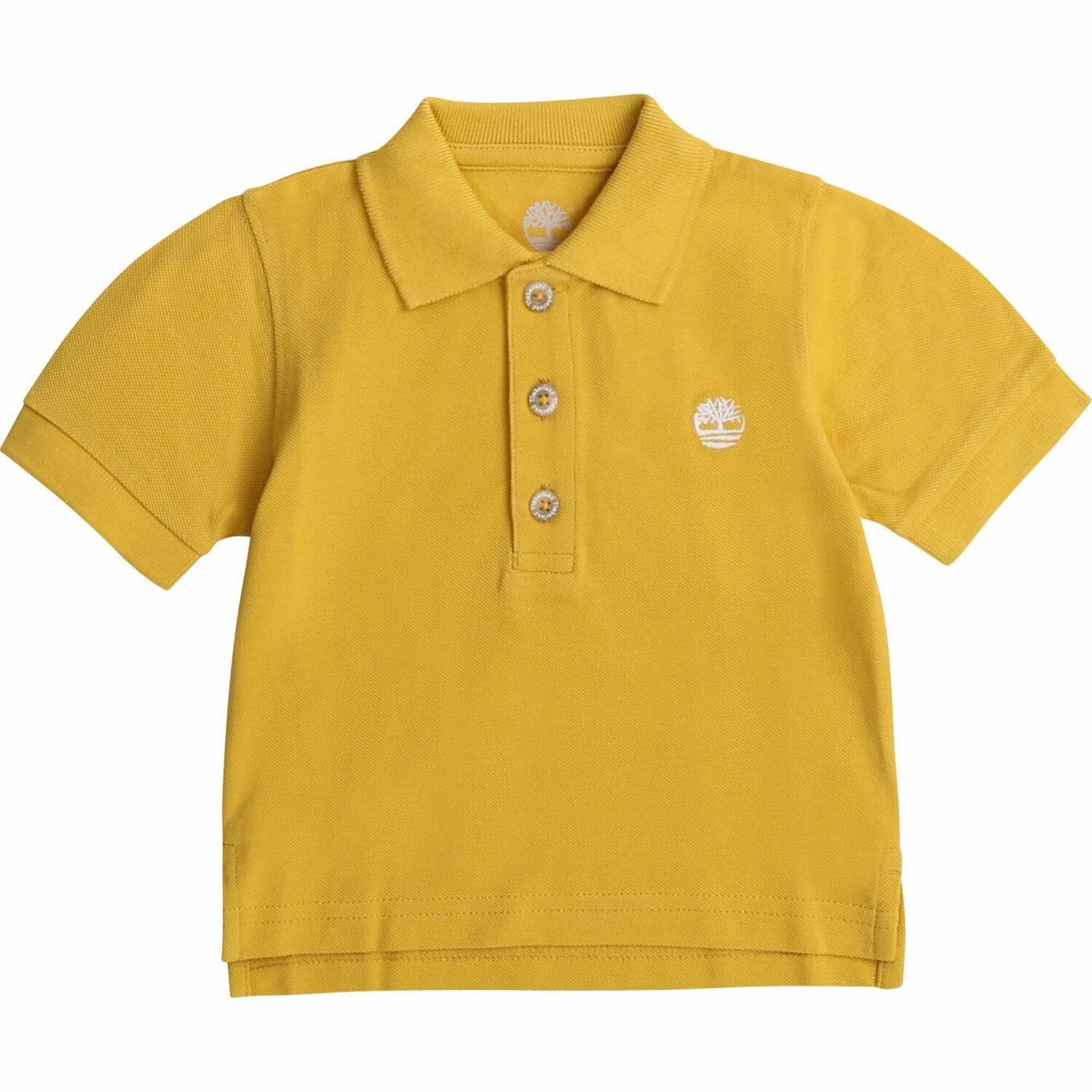 Younger Boys Yellow Logo Polo Shirt, 1, hi-res
