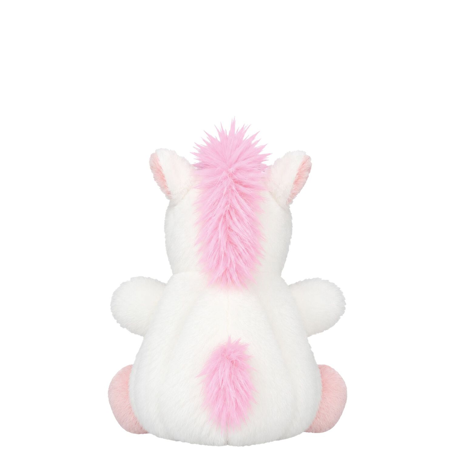 Girls White & Pink Palm Pals Sassy Unicorn Soft Toy , 1, hi-res